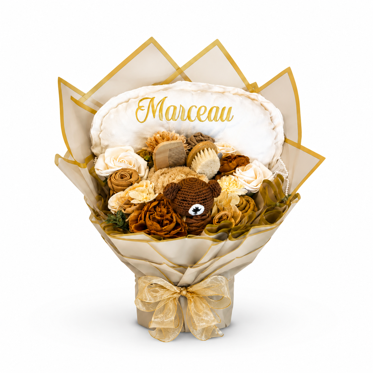 Bouquet de naissance personnalisé - Modèle 16