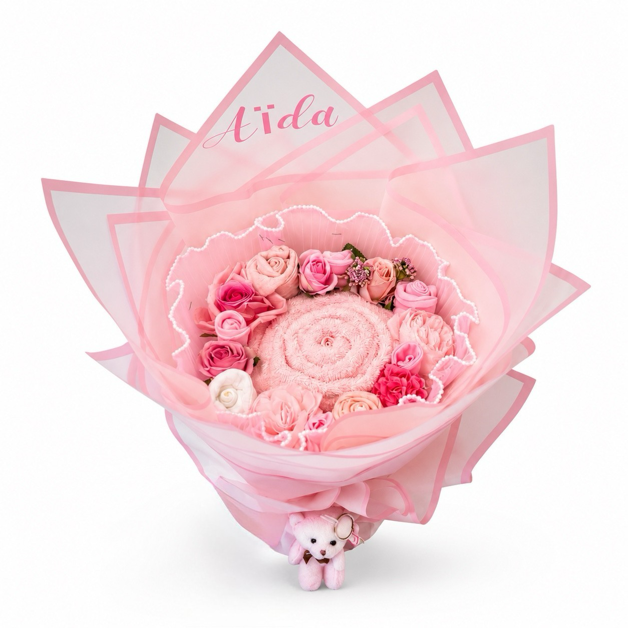 Bouquet de naissance personnalisé - Modèle 04