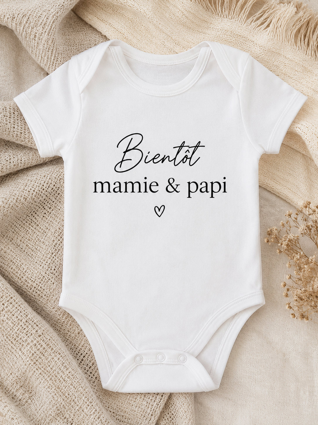 Body Annonce Grossesse "Bientôt Mamie & Papi