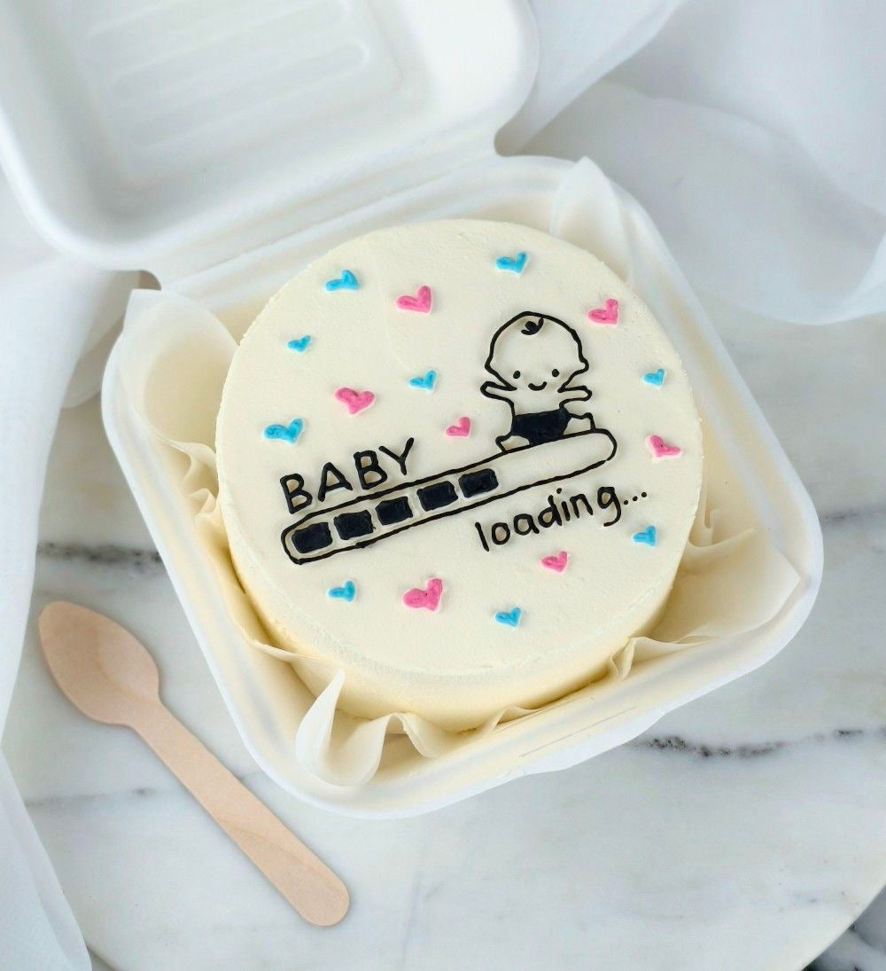 Mini Layercake 2 part - Annonce grossesse