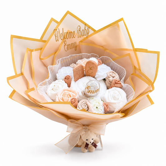 Bouquet de naissance personnalisé - Modèle 109
